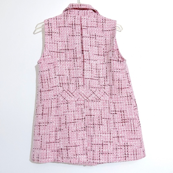 NWT Anthropologie Maeve Tweed Vest Blush Pink - Picture 3 of 10